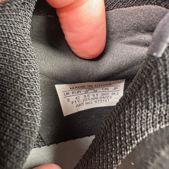 Salomon Pulsar Reflective Advanced All Black Slip On Sneaker Shoe Women's 9.5 - Picture 5 of 8